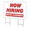 Signmission Now Hiring Dental Hygienists Yard & Stake outdoor plastic coroplast window, C-2436-DENTAL HYGIENISTS C-2436-DS-DENTAL HYGIENISTS - alternate 1